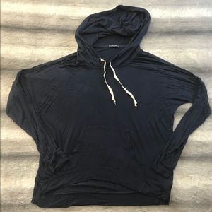 Brandy Melville Navy Blue Hoodie Shirt